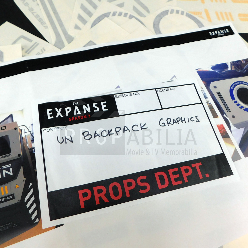 THE EXPANSE UNN Backpack Graphics Original Prop (7645-8888)