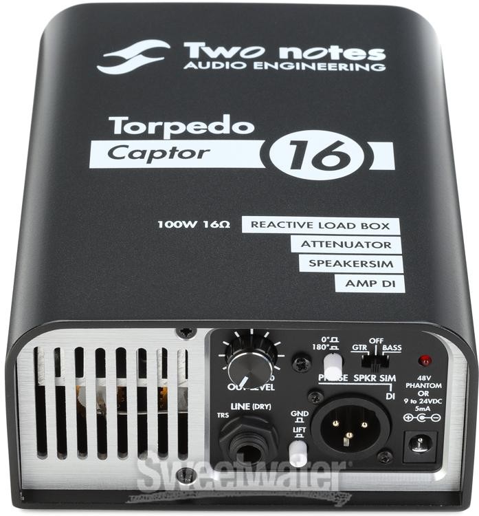 Two Notes Torpedo Captor Reactive Loadbox DI and Attenuator - 16-ohm
