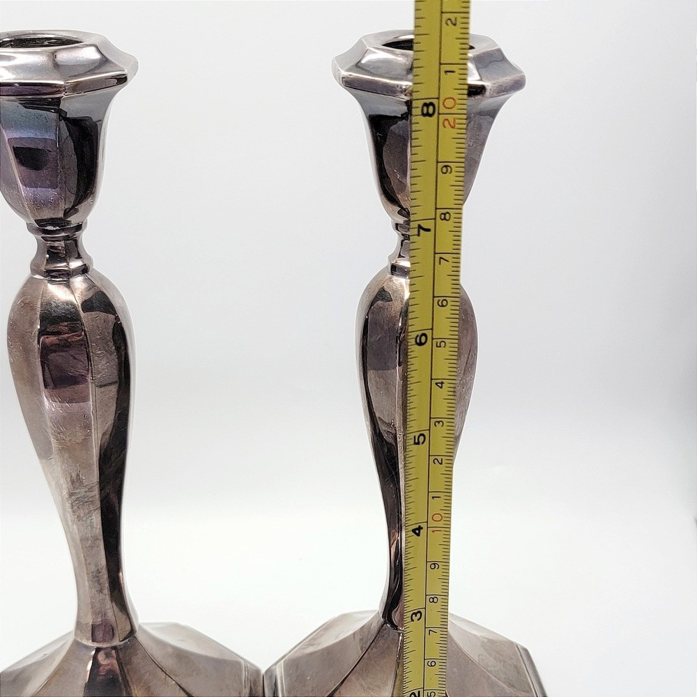 Wallace Silversmiths 5010 Silver Plated Weighted Candlesticks Pair A16-727