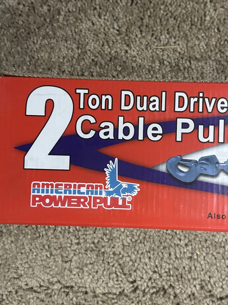 American Power Pull 2 Ton Dual Drive Ratchet Cable Puller Model 18600