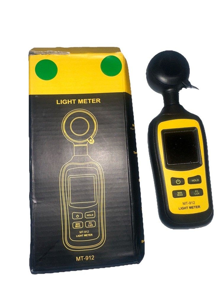 Light Meter Digital Illuminance Meter Handheld Ambient Temperature Measurer, ...