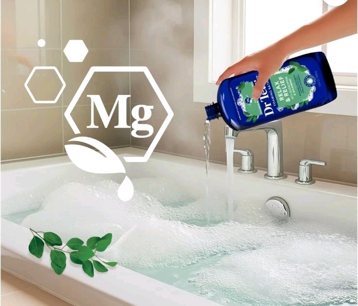 Dr Teal's Relax & Relief Foaming Bubble Bath with Pure Epsom Salt, Eucalyptus &