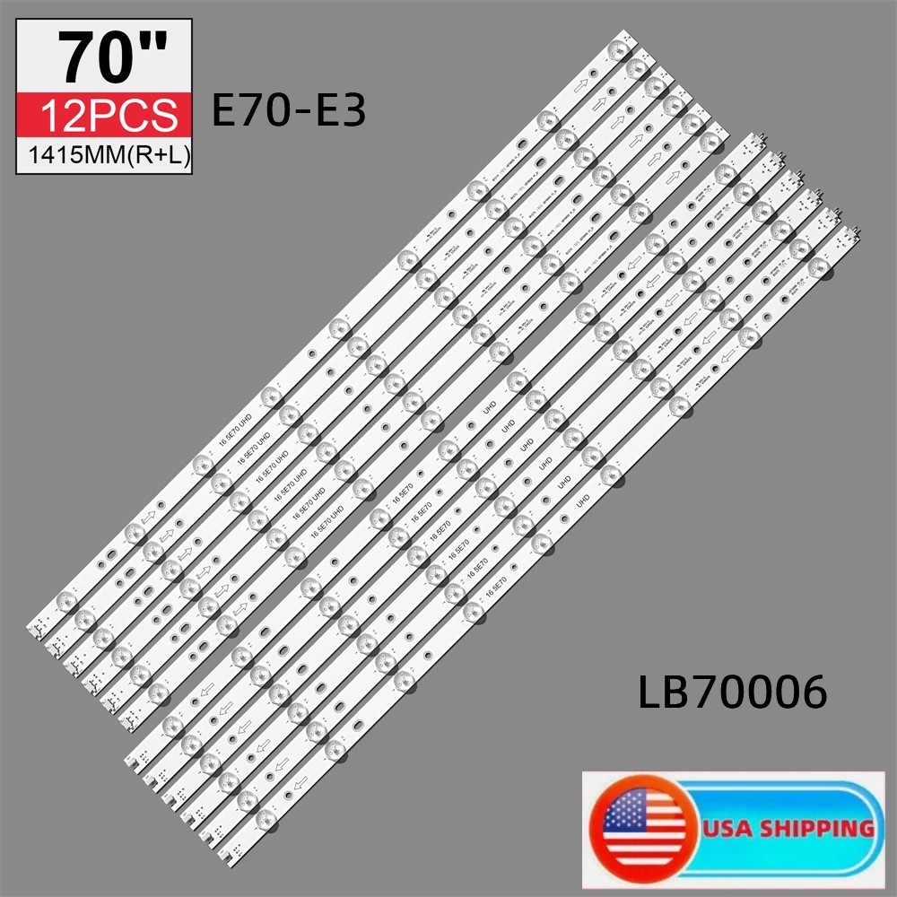 Vizio E70-E3 LED Strips FULL SET LB70006 (12)