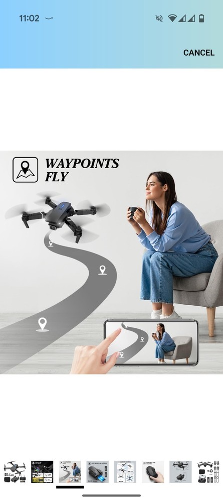 Drone with Dual Camera, Foldable RC Drone