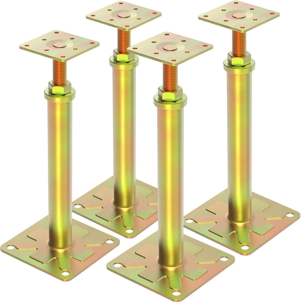 4 Pack House Floor Jacks Adjustable 11-16” Jack Post Leveling Support Heavy Duty