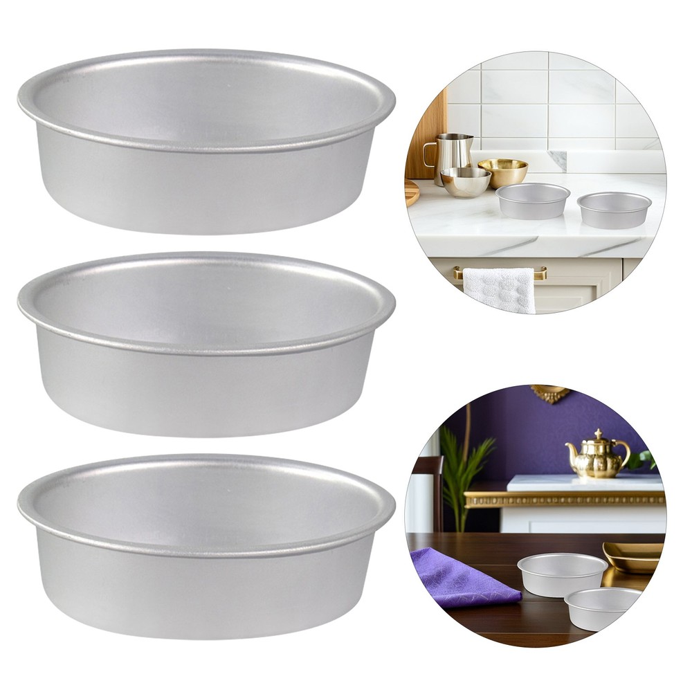 3Pcs Non-Stick Oval Egg Shape Cake Pan Cheesecake Mold Baking Tray Bakeware