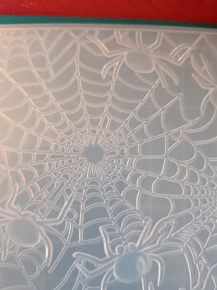 Universal Thin plastic 3d embossing folder Halloween Spider Web Man Birthday