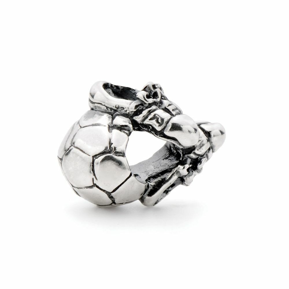 Novobeads Sterling Silver 1607 Soccer, Silver