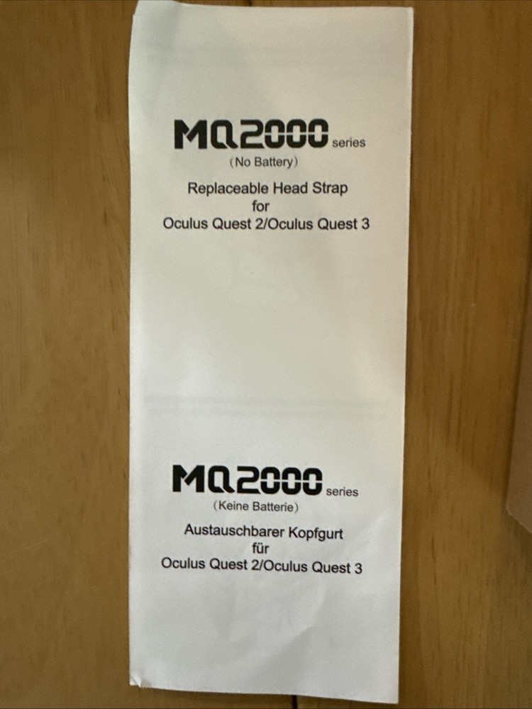 MQ2000 Series Oculus Quest 2/3 Replaceable Head Strap