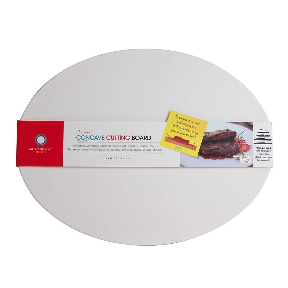 Gripper Polypropylene Concave Carving Board 17 X 13 Inch
