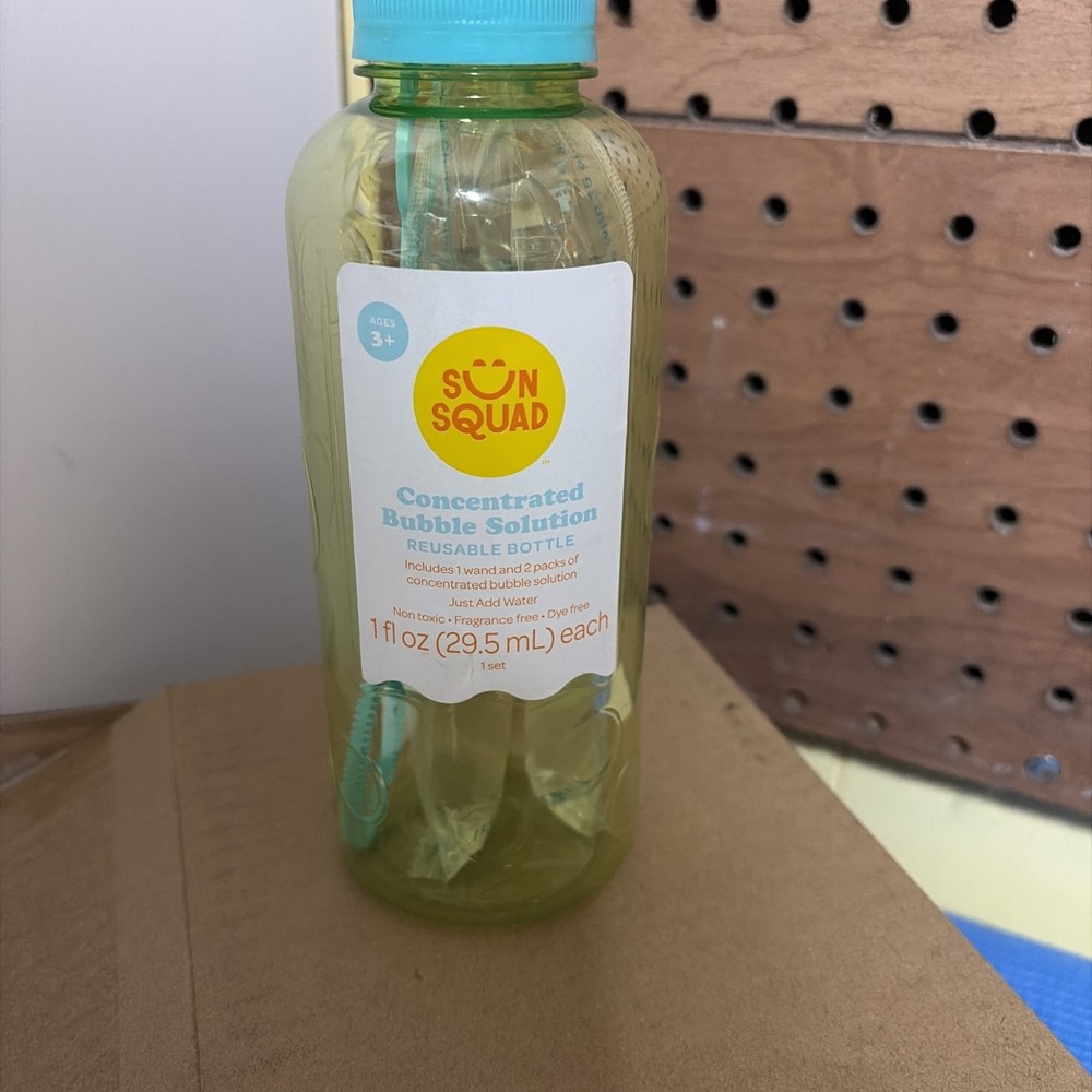 Sun Squad Refillable Bubbles W/ Concentrated Solution 1oz