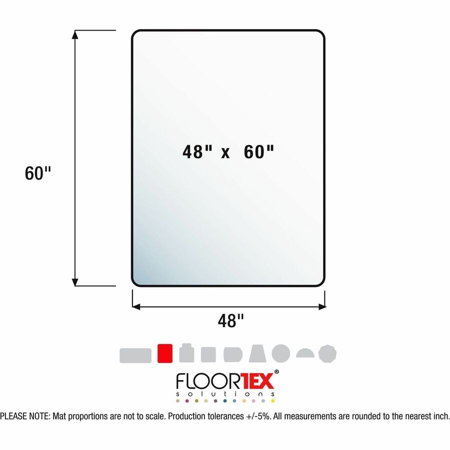 Ecotex Hard Floor Rectangular Chairmat (fceco124860e)