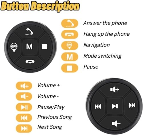 Bluetooth Steering Wheel Control , Steering Wheel Button Controller, USB