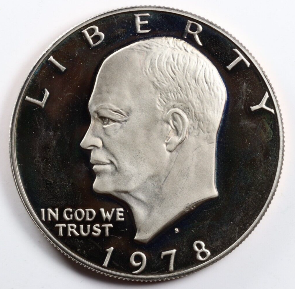 1978-S Eisenhower Dollar Proof Toned