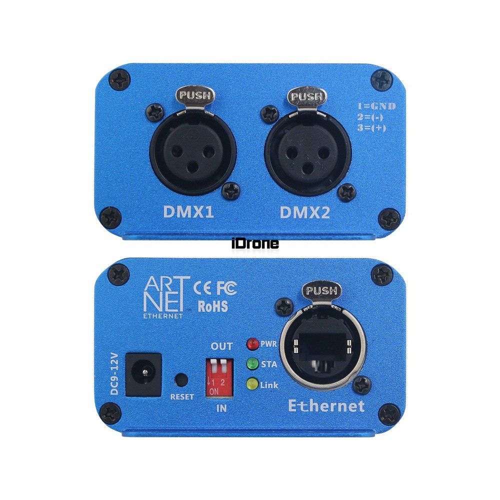 TP-D15 2CH ArtNet Stage Light Controller 3 Core Input/ Output Ethernet to DMX