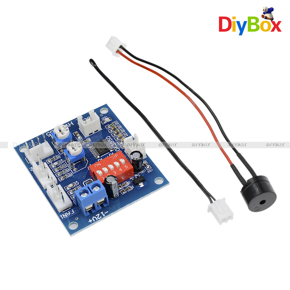 12V PWM PC CPU Fan Temperature Control Speed Controller Module High-Temp Alarm