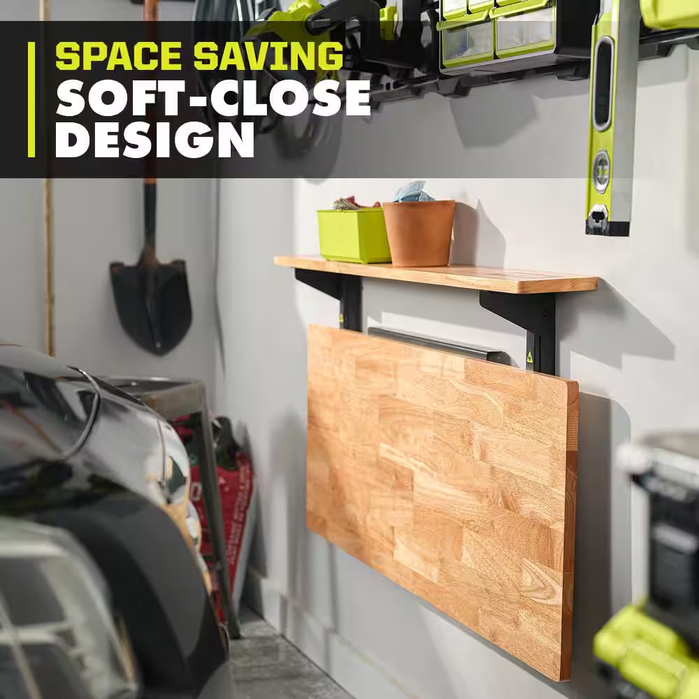 Stowaway Wall Mounted Folding Workbench Table