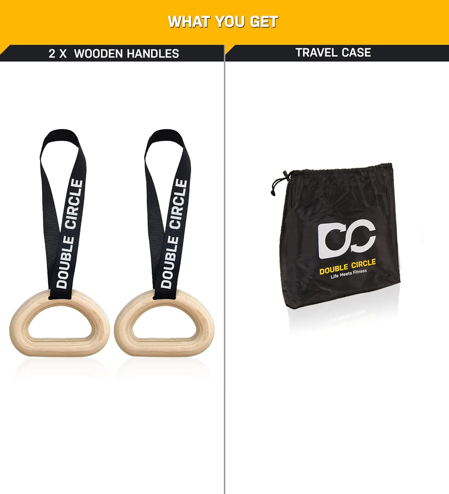 Pull Up Handles - Pull Up Grips, LAT Pull Down Gym Handles Design - Quick Attach