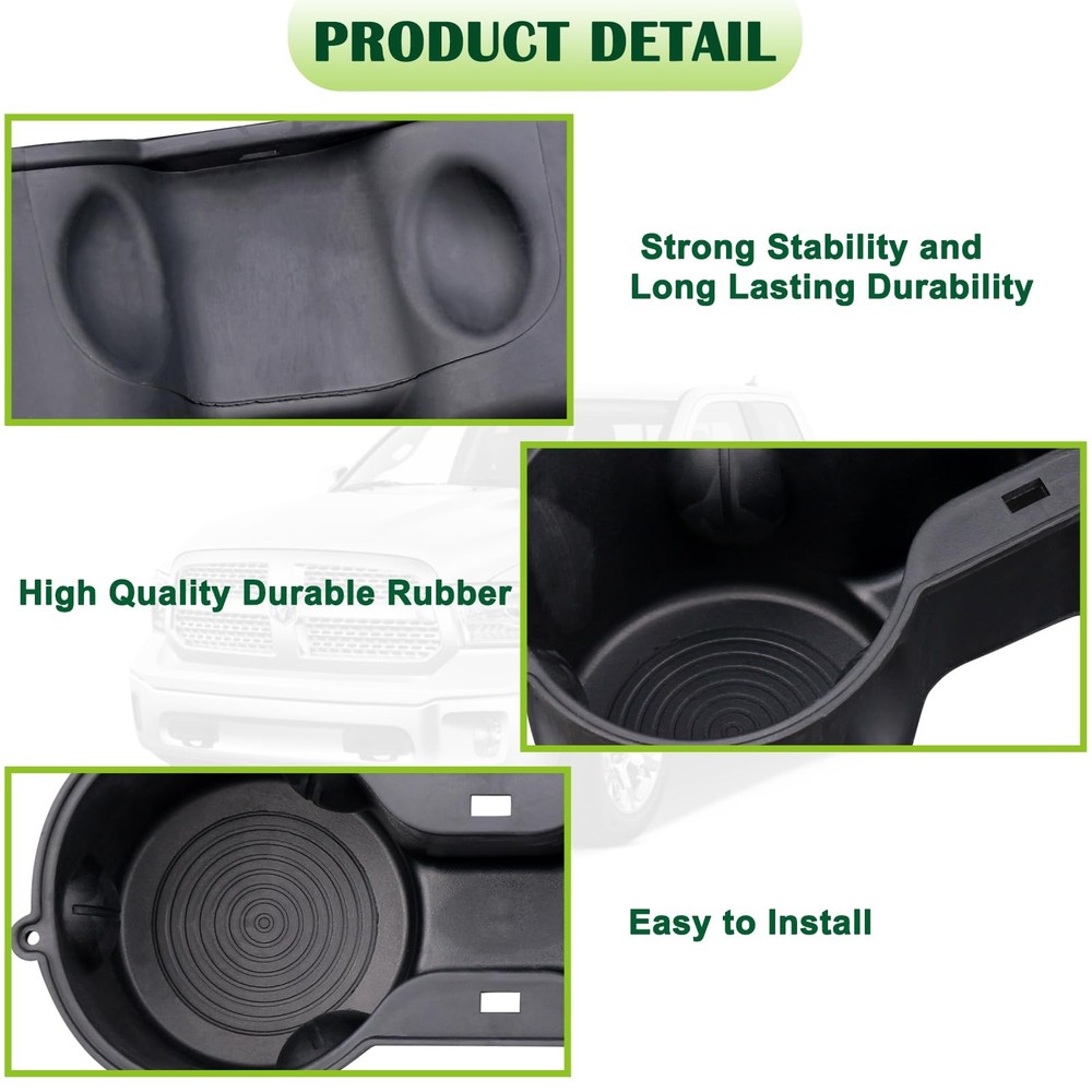 Floor Center Console Cup Holder Insert Middle Console Cup Holder Inner Compat...