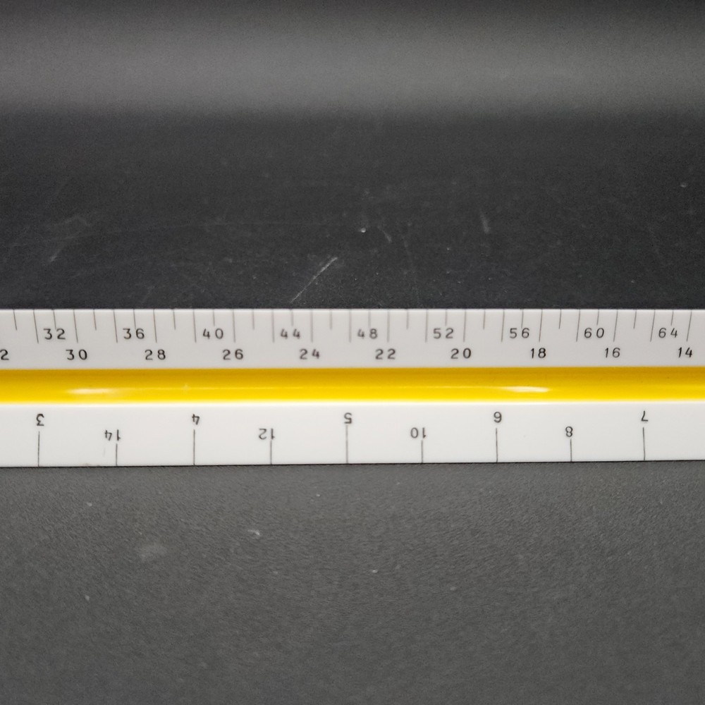 Vintage Dietzgen 1656 BP Triangular Scale Ruler Architecture Drafting