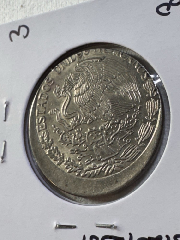1981 Mexico 1 Peso Off Center Strike Error