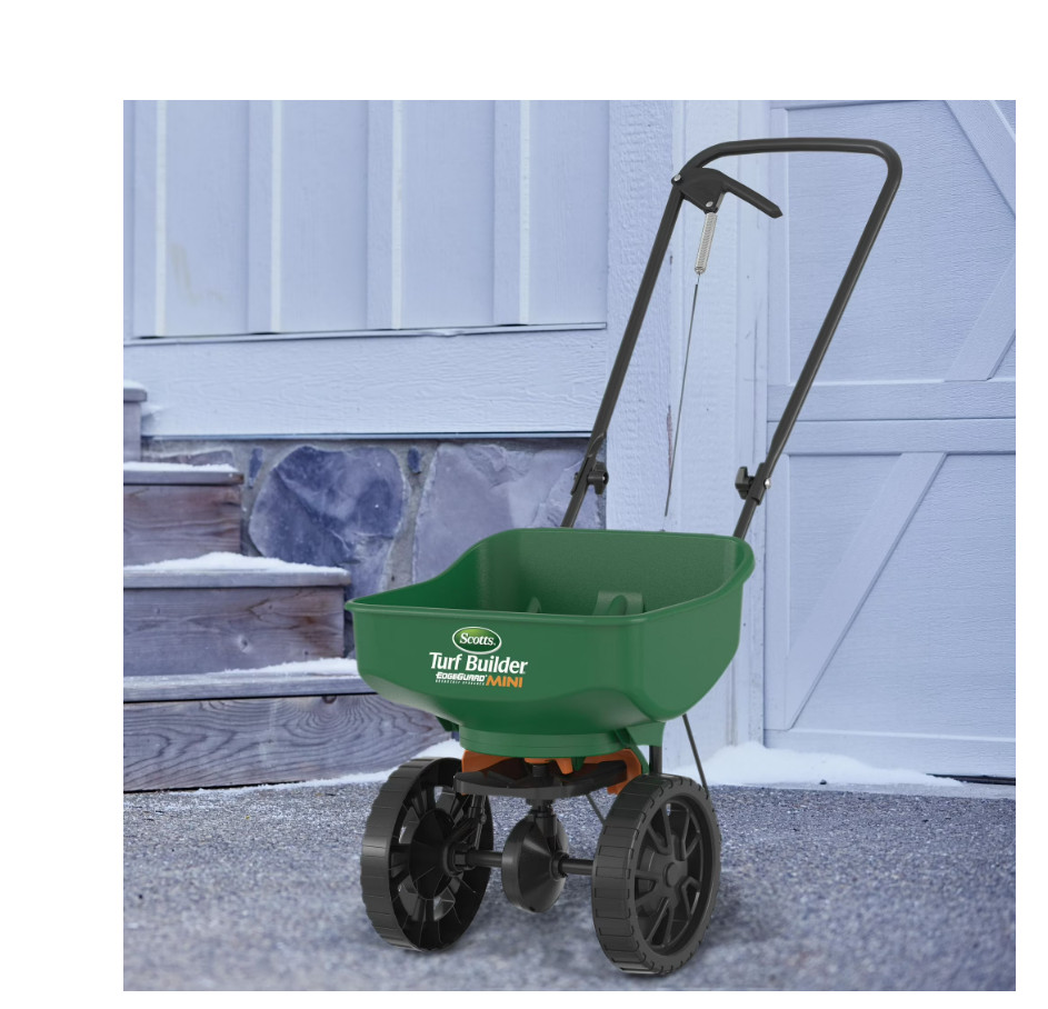Scotts Turf Builder EdgeGuard Mini Broadcast Spreader for Grass Seed