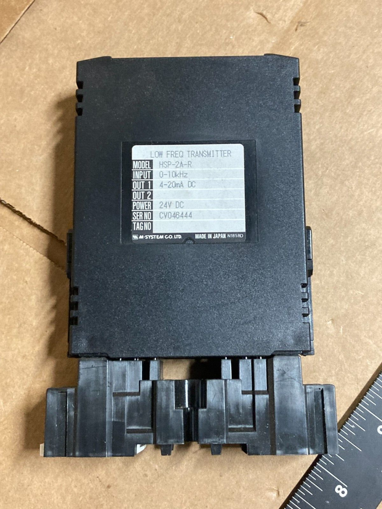 M-System HSP-2A-R Low Frequency Transmitter 0-10kHz 4-20mA DC 24VDC