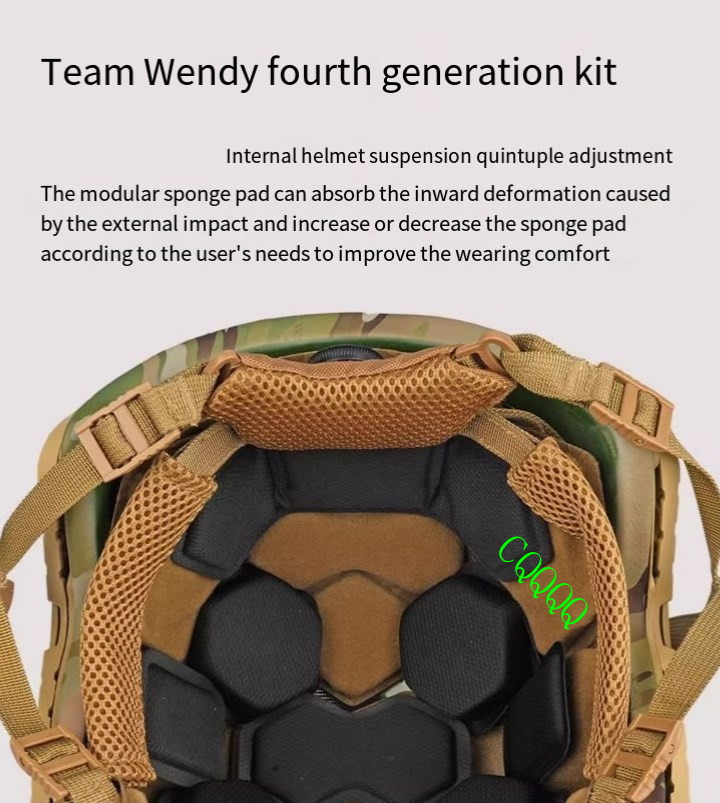 FAST PJ PE Material Multicam Camo High Protective Performance Helmet