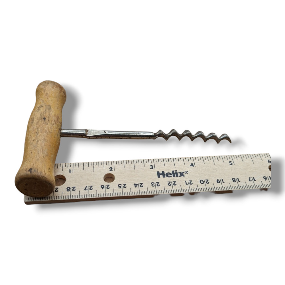 Vintage Wood Handle Corkscrew Wine Cork Puller Made In Germany Barware