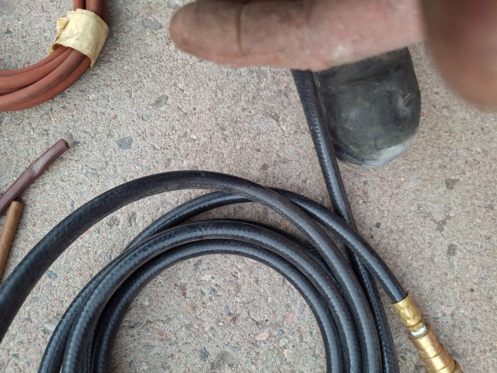 Welding leathers leads helmets etc