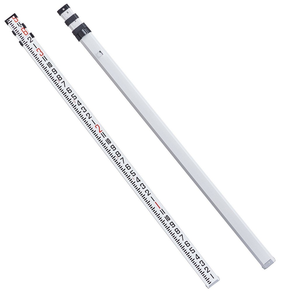 Telescoping Aluminum Leveling Stick 9ft Precision Marked for Field Use