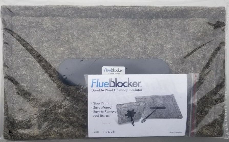 Rectangle FlueBlocker Chimney Draft Stopper, Wool Chimney Sheep