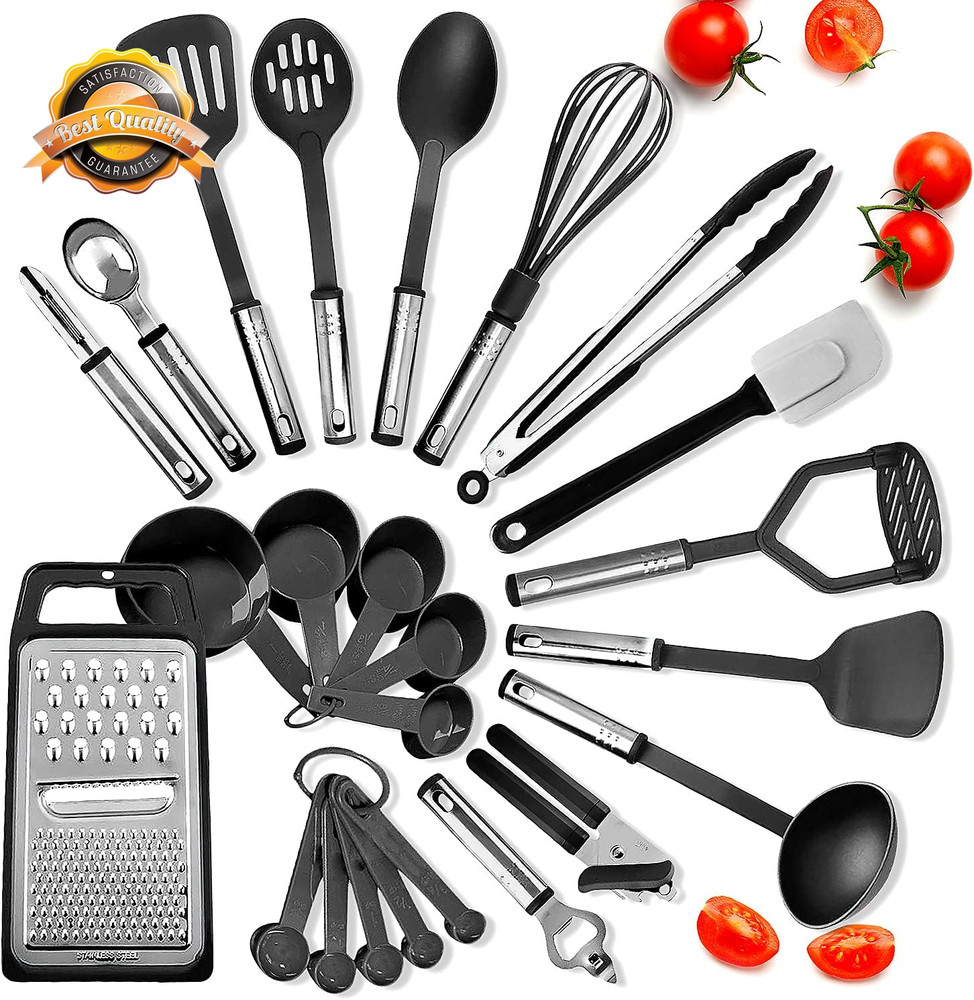 39 Piece Nonstick Baking Pan Set Bakeware Oven Set Black