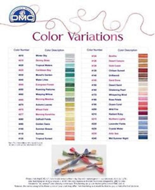 DMC Color variations Floss