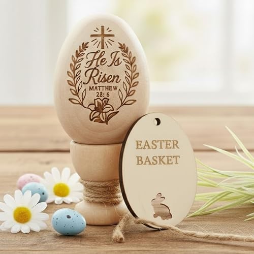 Easter basket stuffers He is Risen Easter Decor, Resurrection Eggs Eggrisennew