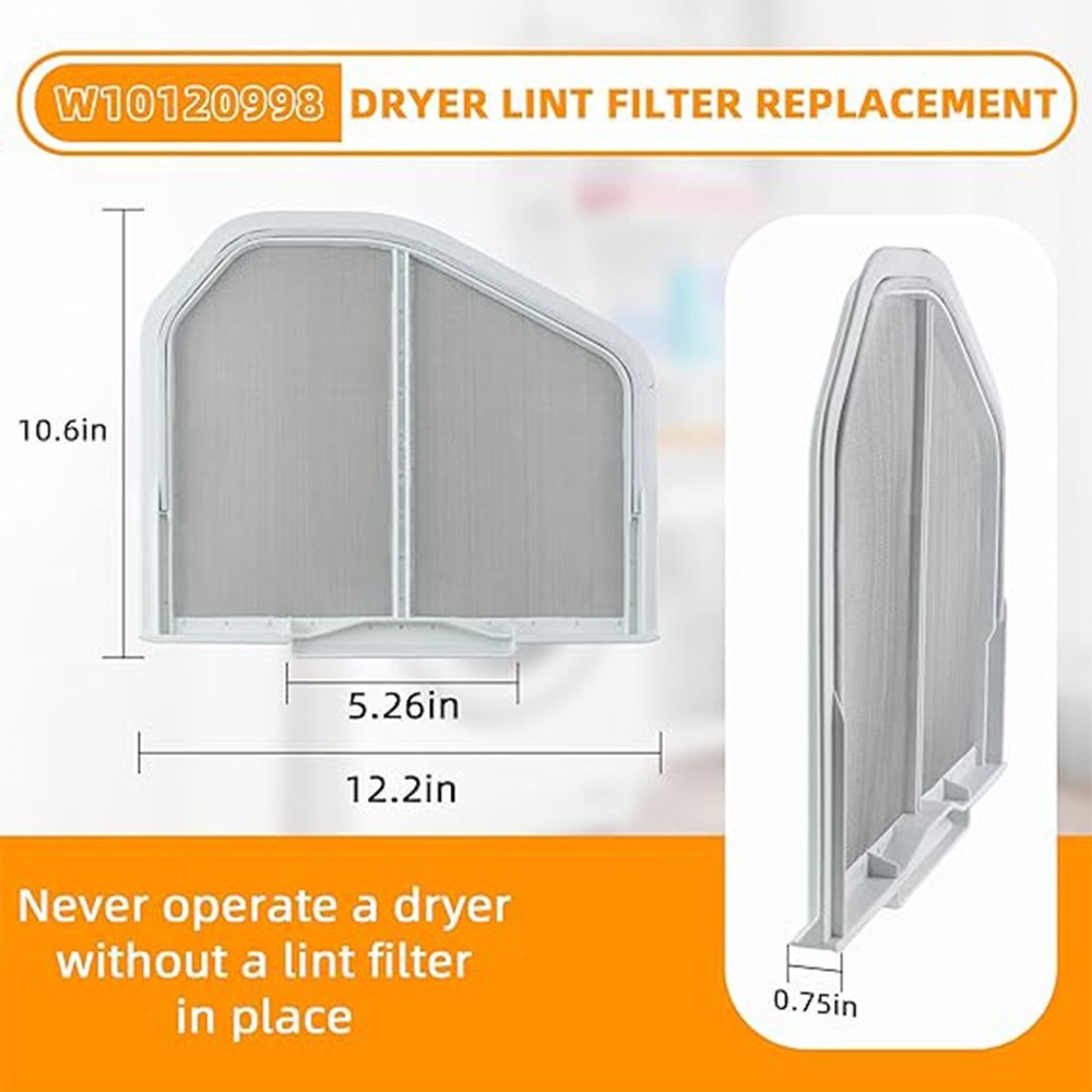 W10120998 Dryer Lint Screen Filter Replacement Part - Compatible with Whirlpool