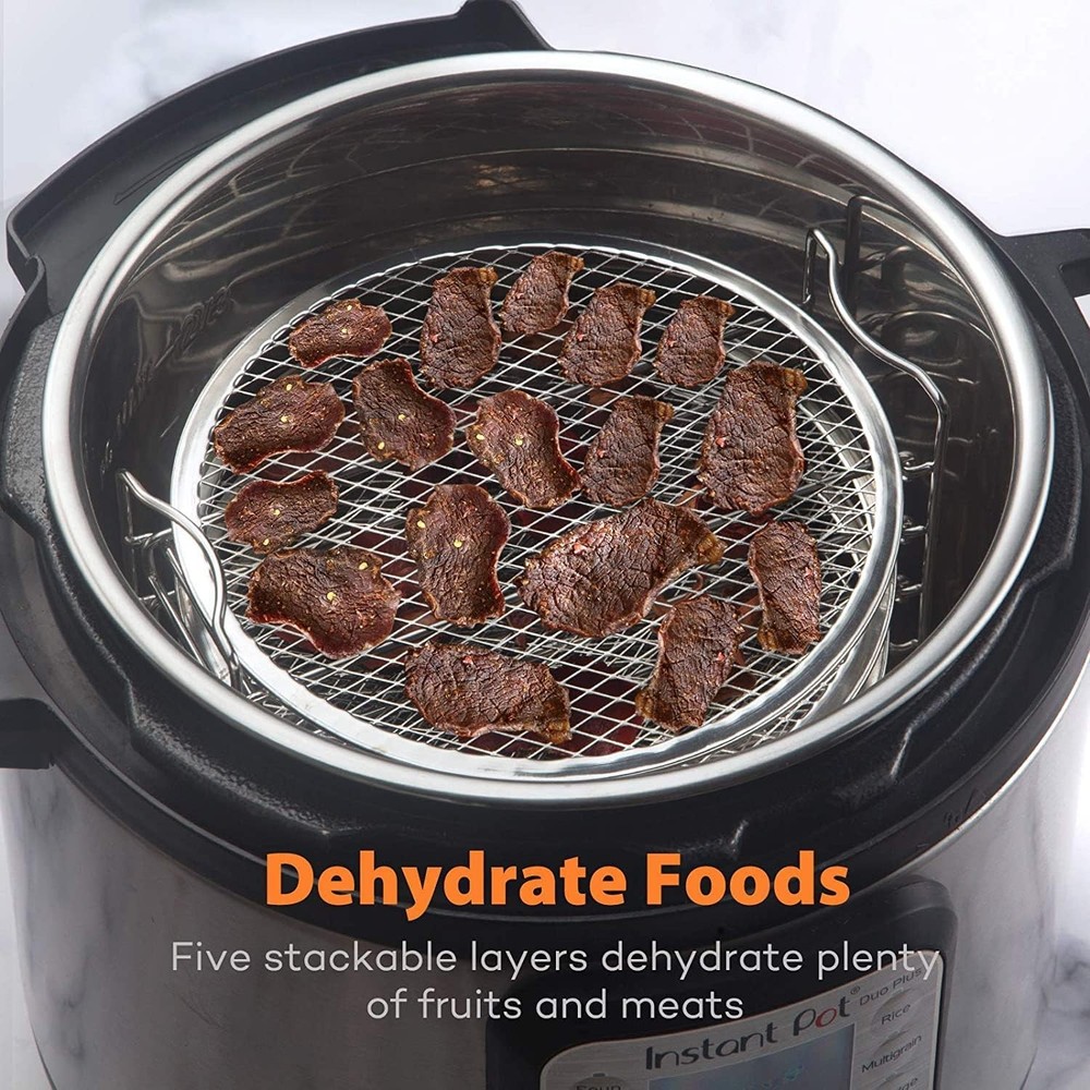 Dehydrator Rack Compatible with Instant Pot 6 Quart Stainless Steel Stand