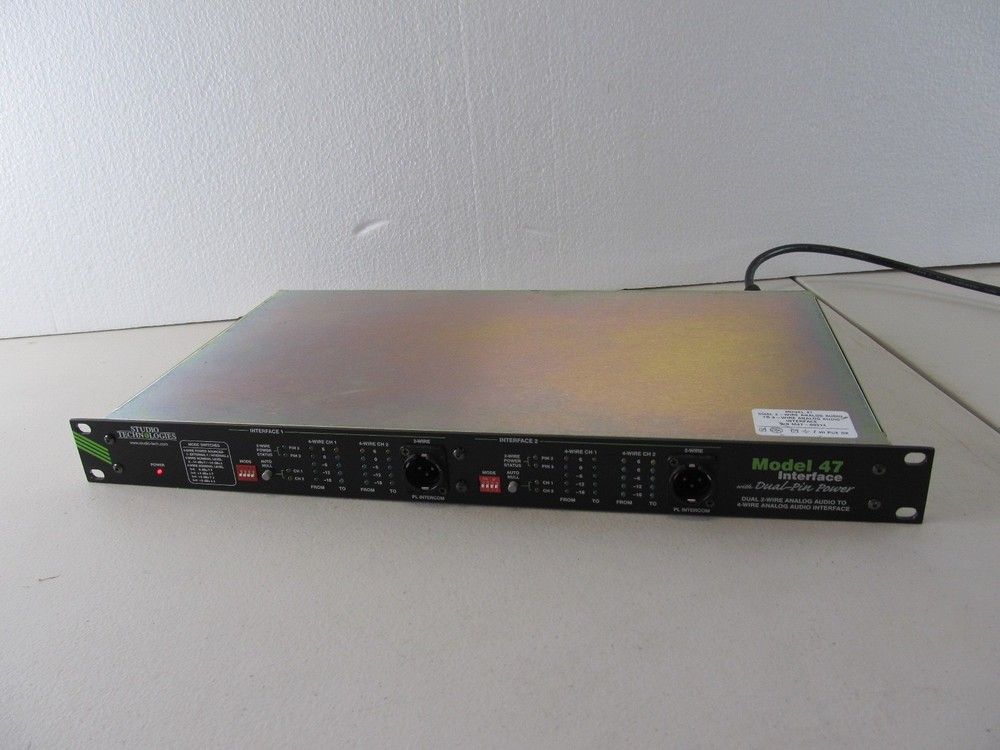 Studio Technologies 47 Interface Intercom Dual 2-Wire to 4-Wire Analog Audio