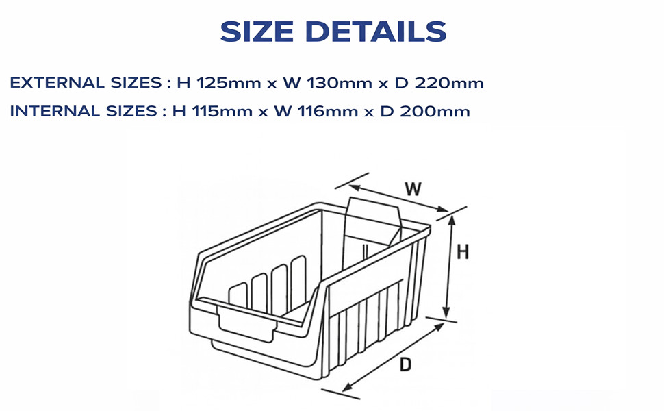 NEW RED STACKING Plastic Parts Storage Bins 20 x Size 3