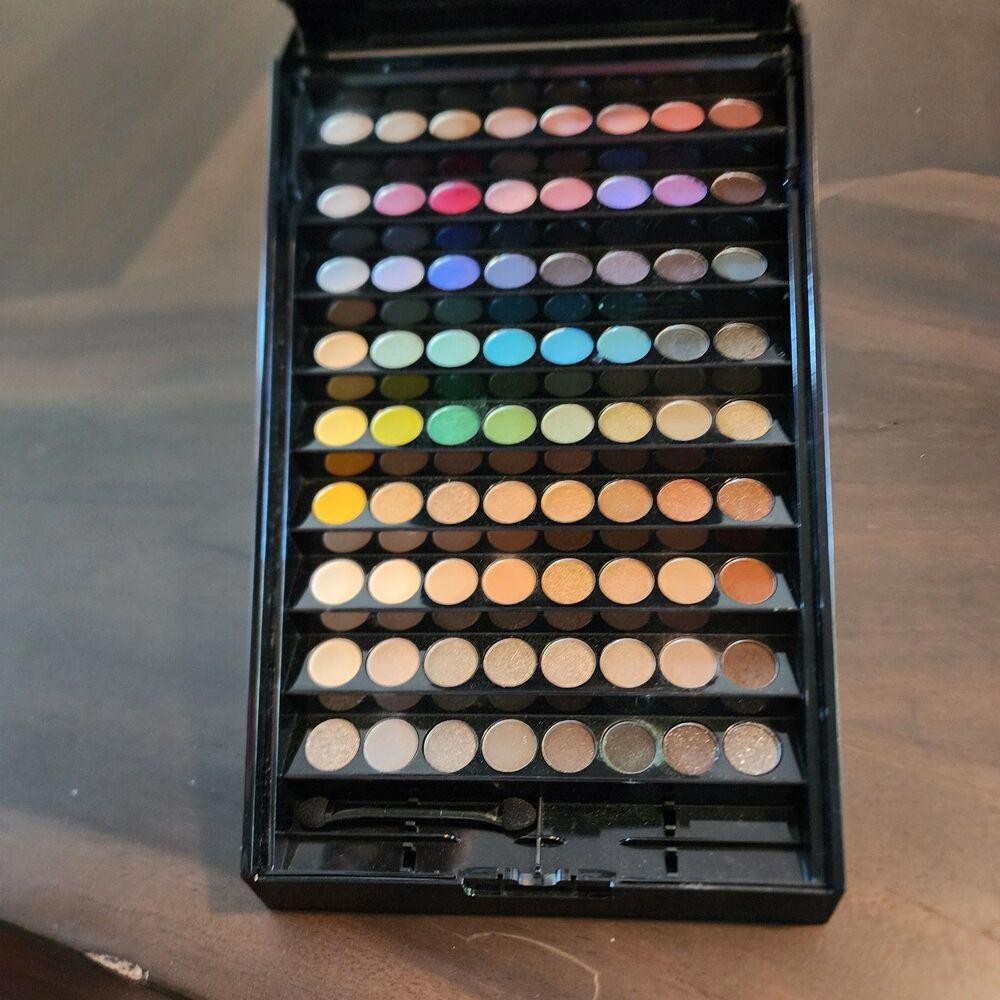 SEPHORA MAKEUP ACADEMY PALETTE FOLDOUT /SLIDE BLACK CASE & MIRROR