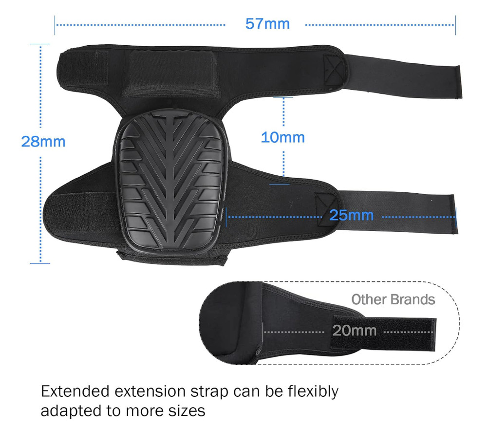 NoCry Professional Work Knee Pads for Construction w/Ankle Support Heavy Duty