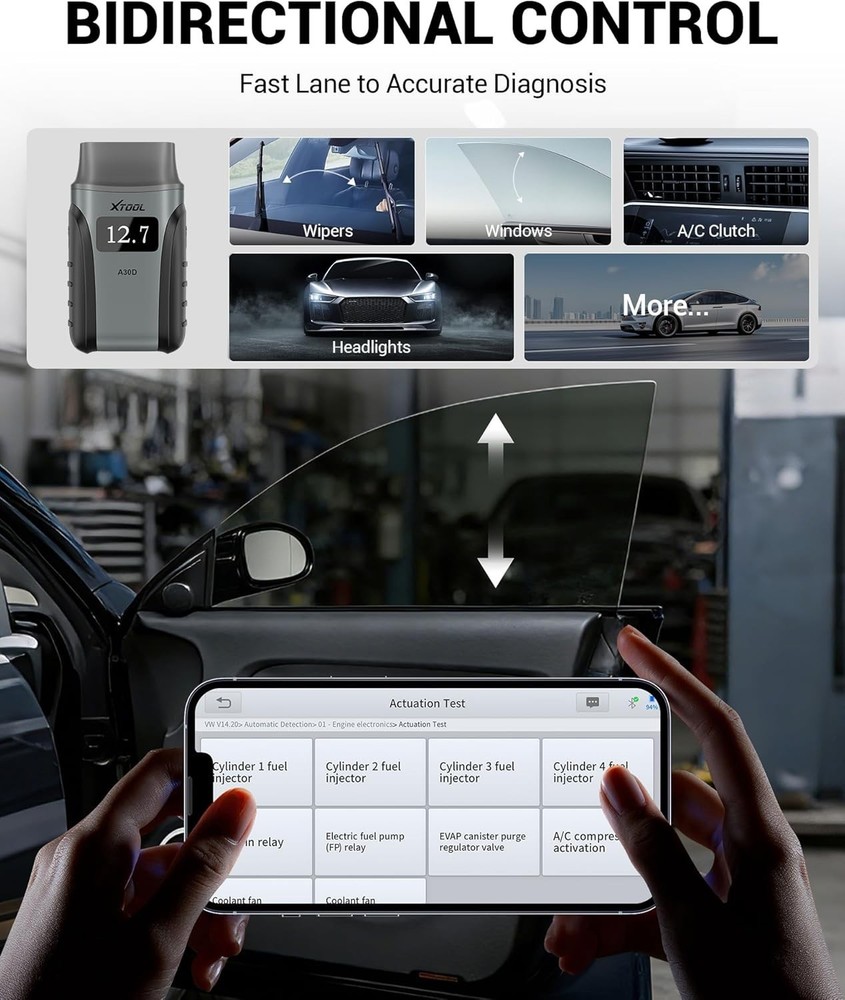 2026 XTOOL A30M KIT Bluetooth All System Car Diagnostic Tool OBD2 Code Scanner