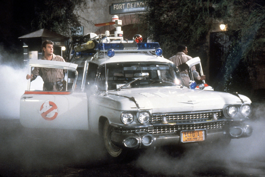 Ghostbusters 1 & 2 | ECTO-1 + ECTO-1A | STAMPED Replica Prop License Plate Combo
