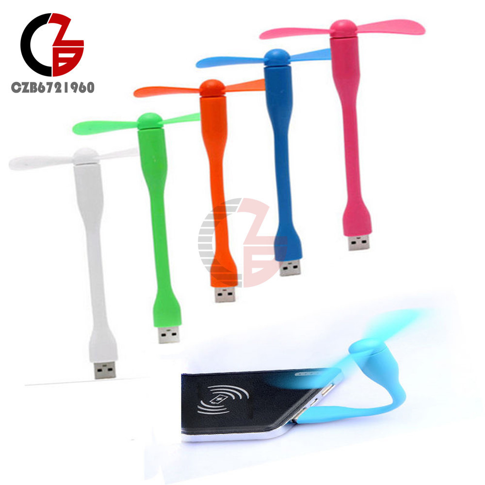 Mini USB Portable Cooling Fan Cooler Flexible For Laptop Desktop Computer