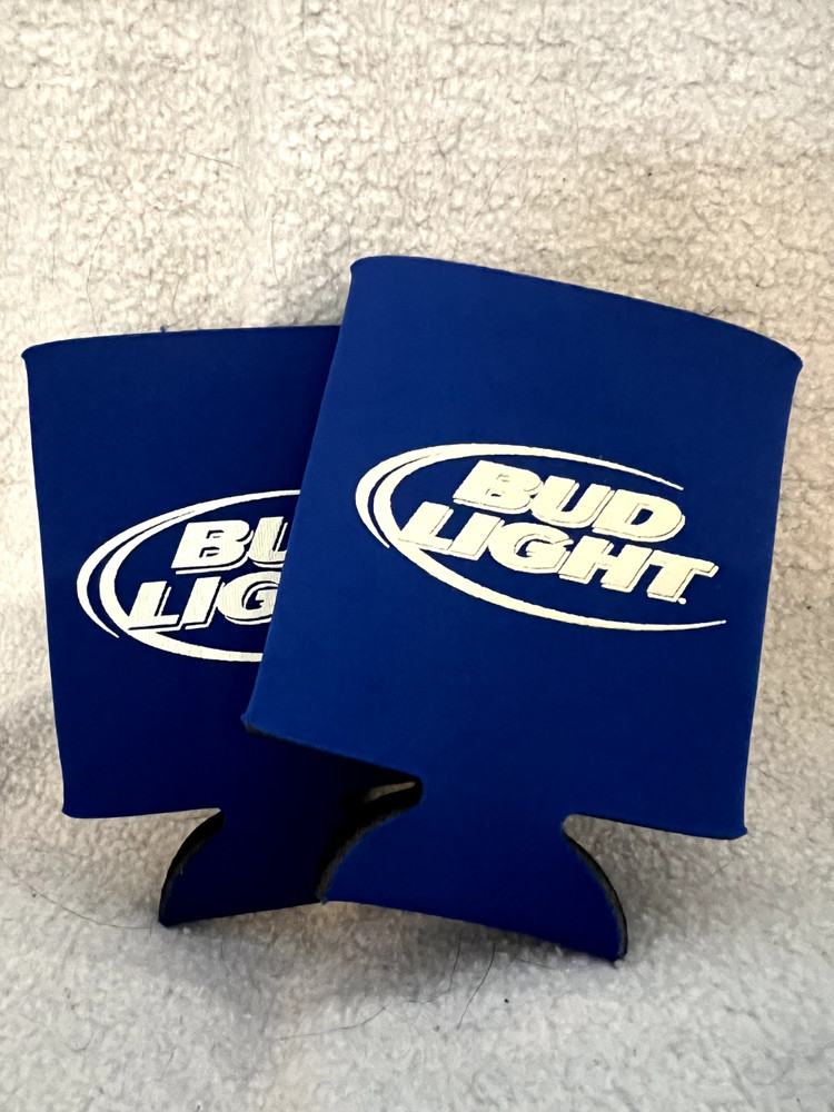 Vintage Label Bud Light Koozies 2 Pack