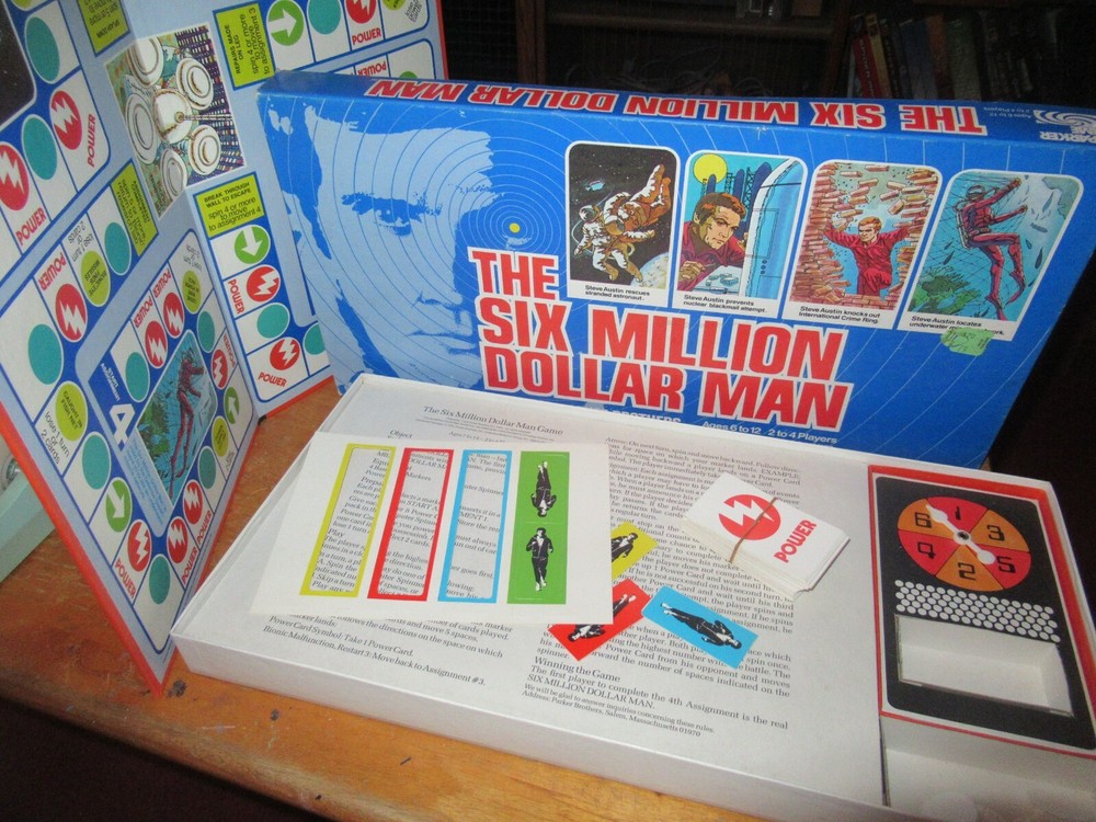 Six Million Dollar Man board game COMPLETE Parker Brothers