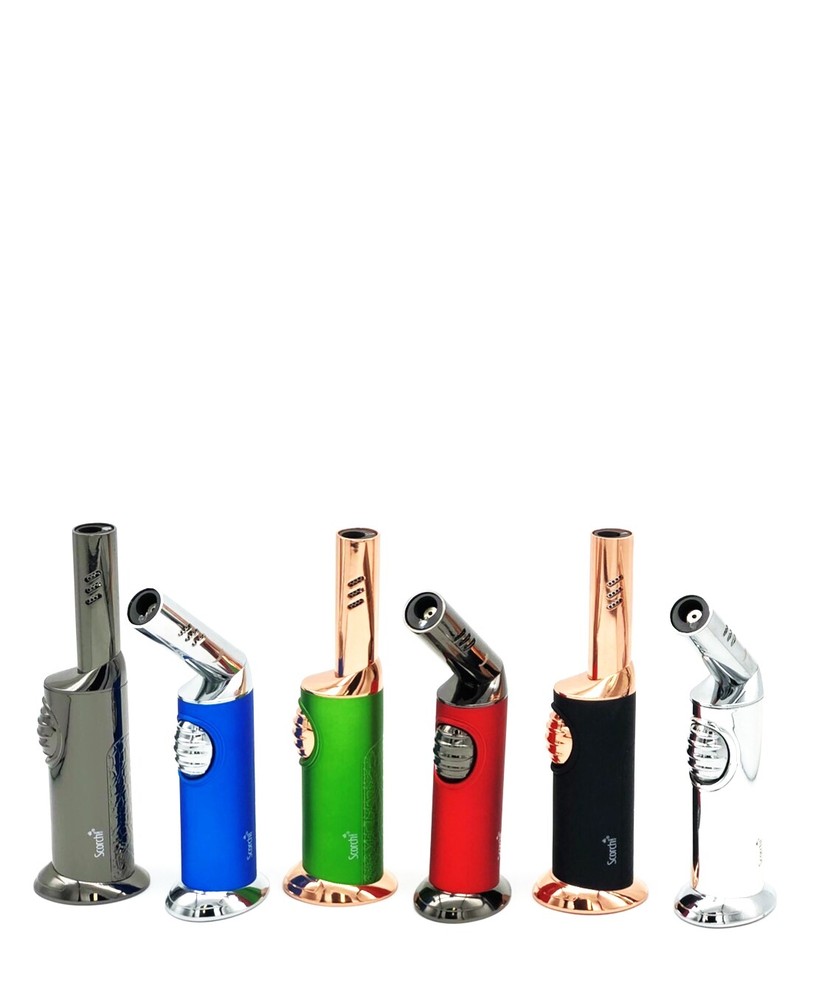 Scorch Torch Single Flame Multi Angle Butane Refillable Torch Lighter