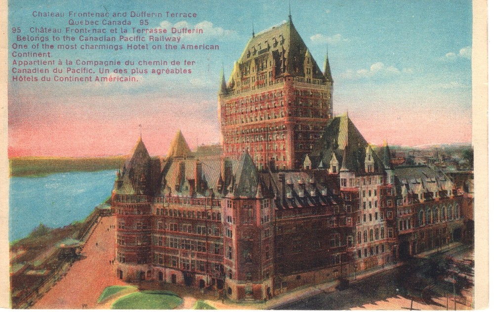 CHATEAU FRONTENAC & DUFFERIN TERRACE, QUEBEC, CANADA - PC6551