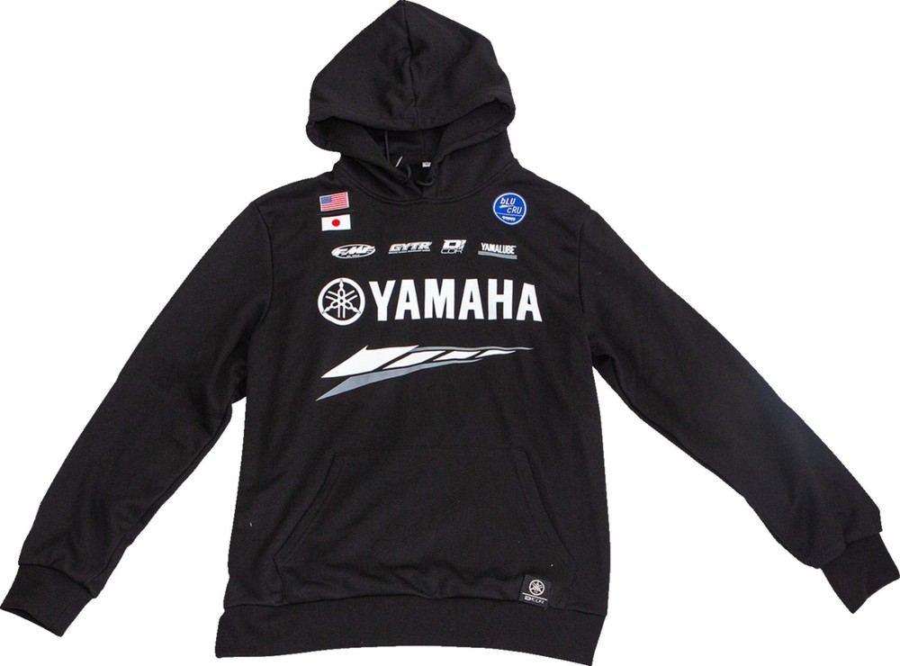 D'Cor Visuals Yamaha Factory Mens Pullover Hoody Black