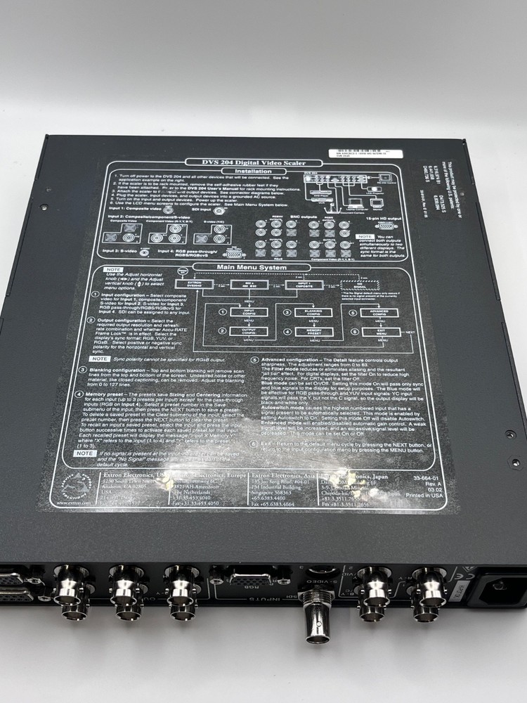 Extron DVS204 Digital Video Scaler (mint, works great!)
